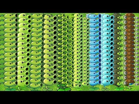 All Pea PvZ 2 Pak vs All Zombies Pak Epic Plants vs Zombies