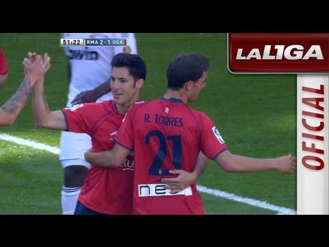 Gol de Roberto Torres (2-1) en el Real Madrid - Osasuna - HD