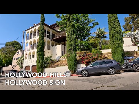 Driving Hollywood Hills, Hollywood Sign