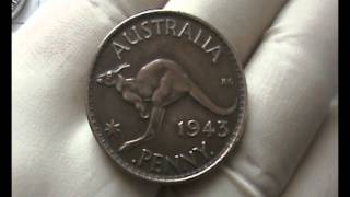 1943 ONE PENNY - Australian (George VI) GEM grade COIN-FOR SALE