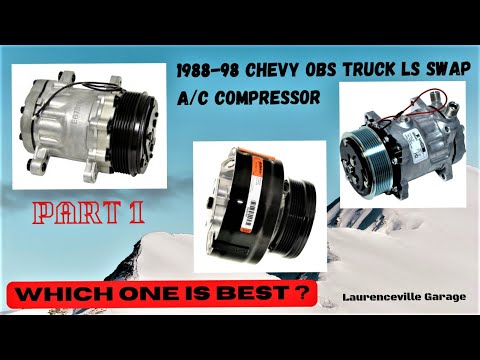 1988-1998 Chevy OBS Truck LS Swap A/C Compressor Install Part 1