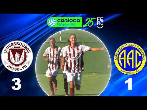 CARIOCA SÉRIE B1 PROF. (2025) - TAÇA CORCOVADO - 8ª RODADA - UNIVASSOURAS ARTSUL 3X1 CARAPEBUS