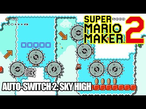 Super Mario Maker 2 - Course World | Auto-Switch 2: Sky High [Nintendo Switch]