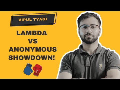 Anonymous Inner Classes Vs Lambda Expression