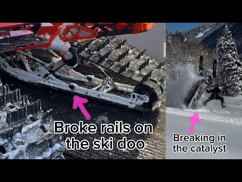 1st Ride On The 2026 Arctic Cat Catalyst (skidoo broke down)
