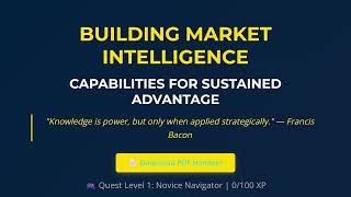 How to Build Market Intelligence That Gives You Unfair Competitive Adv