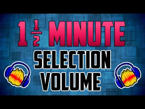 Audacity How to Change the Volume of an Audio Selection