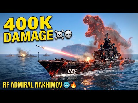 RF ADMIRAL NAKHIMOV BEST BUILDs 🥶☠️ |  400K DMG🔥⚡ Modern Warships 