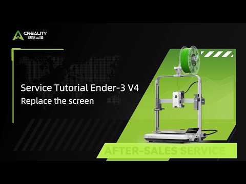 Service Tutorial Ender 3 V4 Replace the screen