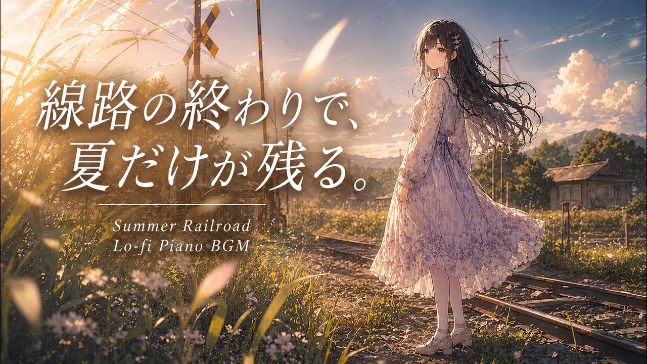 【フリーBGM】線路の終わりで、夏だけが残る。