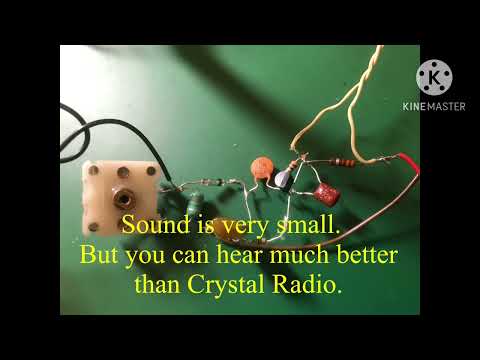 One transistor simple AM radio using 2N3904