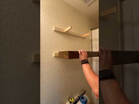 Simple floating shelves #woodworking #floatingshelves #dit #howto