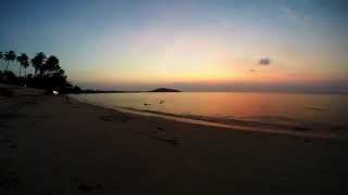 preview picture of video 'koh samui lipa beach sunset timelapse'