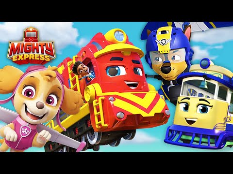 High Flying Rescues! Mighty Express Trains + PAW Patrol Compilation #22 - Mighty Express Official