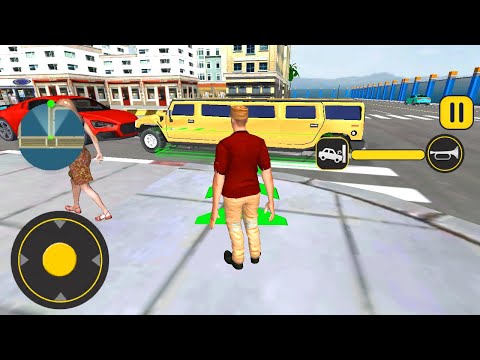 Luxury Extended Hummer Limousine - Big City Limousine Car Driving Simulator | Android Gameplay
