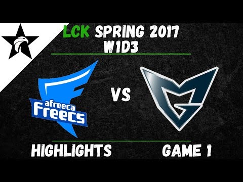 AFS vs SSG Highlights Game 1 LCK Spring W1D3 2017 Afreeca Freecs vs Samsung Galaxy