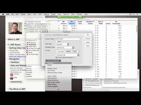 JMP Basics for Professors and Students (10/11/2016)