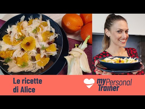 Insalatina finocchi, arance e olive nere