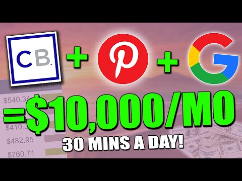 , title : 'EASIEST Way To Make Money On Pinterest With CLICKBANK & GOOGLE = $500/Day (Pinterest Tutorial)'