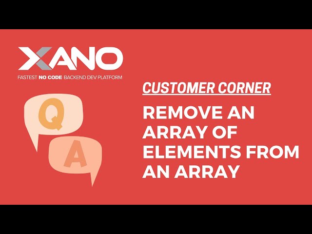 Removing an array of elements from an array