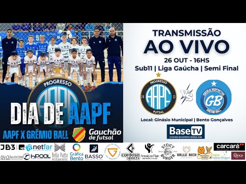 🎥 AAPF X GB | Liga Gaúcha Sub-11 | Jogo da volta - SEMIFINAL | 26/10 - 16h | Transmissão AO VIVO