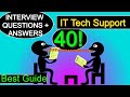 40 IT Tech Support Interview Question And Answers Sys Admin Light Networking