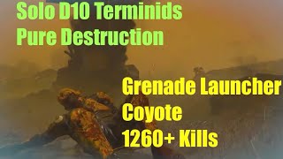 Helldivers 2 | Solo D10 Terminids – Utter annihilation — 1260+ Kill #gaming #helldivers2