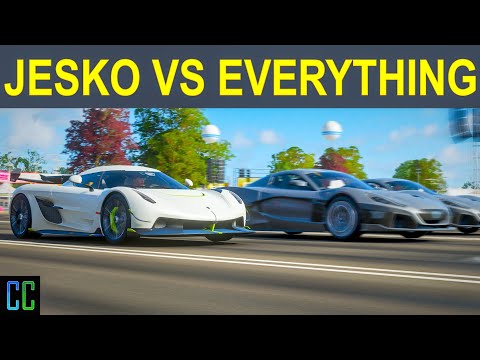 Forza Horizon 4: Koenigsegg Jesko vs. EVERY HYPERCAR In The Game! I Rimac, Bugatti, McLaren & More!