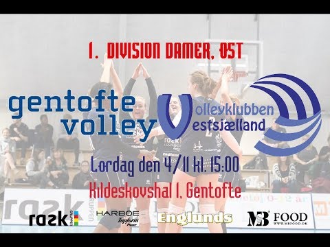 1. Div. Damer, Øst. Gentofte Volley - VK Vestsjælland. 4. november 2017