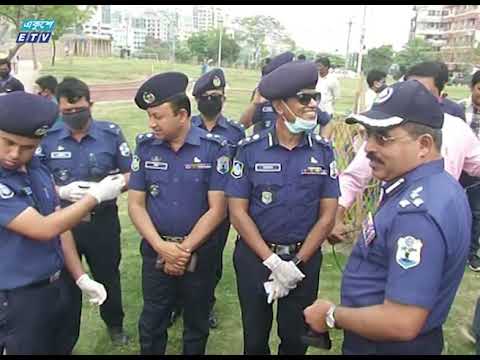 করোনাভাইরাস মোকাবিলায় যানবাহনে স্প্রে কর্মসূচী শুরু করেছে নৌ পুলিশ | ETV News