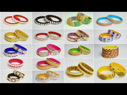 Silk thread pearl bangles designs