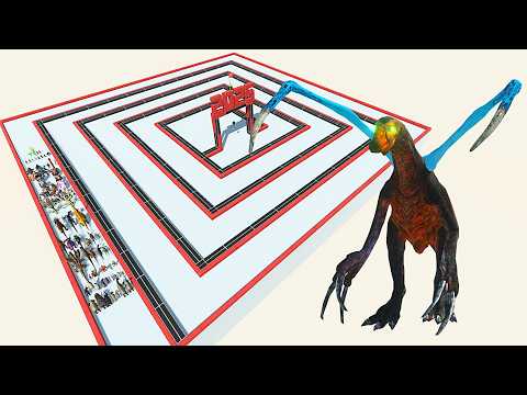 ESCAPE FROM ALIEN THERIZINOSAURUS - LAST SURVIVOR - ARBS - Animal Revolt Battle Simulator