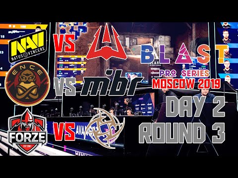 BLAST Pro Series Moscow 2019 - Day 2 Round 3 | CSGO - BEST MOMENTS