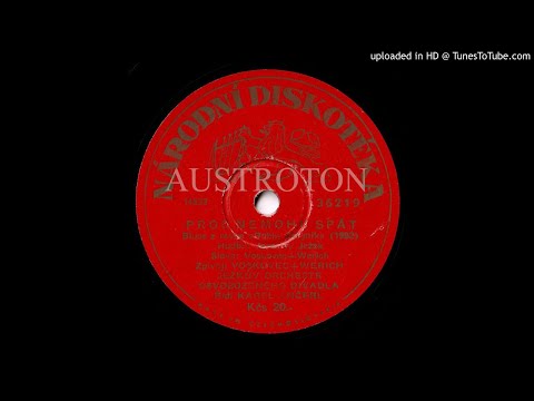 Jaroslav Ježek (Ltg. Karel Ančerl), Voskovec u. Werich (voc): Proc nemohu spat (Why I can't sleep)