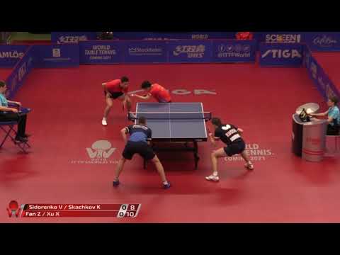 Xu Xin/Fan Zhendong vs Kirill Skachkov/Vladimir Sidorenko | 2019 ITTF Swedish Open Highlights (1/4)