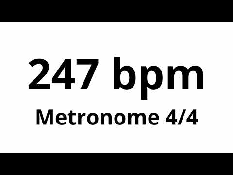 247 bpm tempo ' metronome ' 4/4
