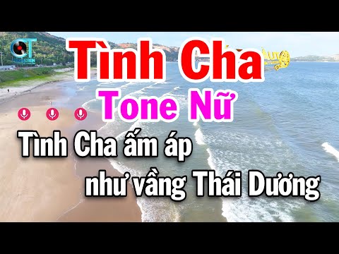 Karaoke Tình Cha Tone Nữ Nhạc Sống Dễ Hát Tuấn Cò 2026