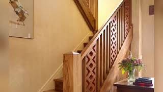 rampes d'escalier en bois درابزين حطب