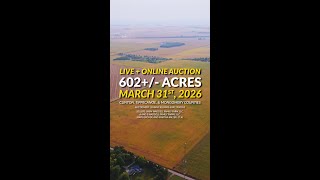 602+/- Acre Auction | Clinton, Montgomery & Tippecanoe, IN | March 31st at 10AM EST
