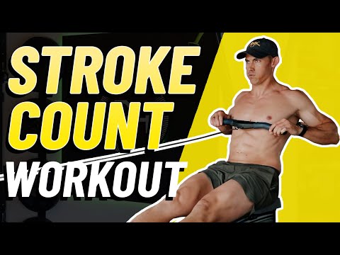 How Many Strokes Can You Take?! 20 Minute INTENSE Rowing Workout.