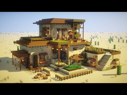 Minecraft: How to Build a Large Desert House Tutorial (EPIC)
