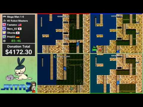[JRTA3] Mega Man 1-6 (46 Robot Masters) by Fastatcc, Nero_X2, Ohon, and Prisi