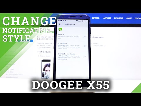 How to Personalize Messages Notifications in DOOGEE X55 – Find Notification Settings