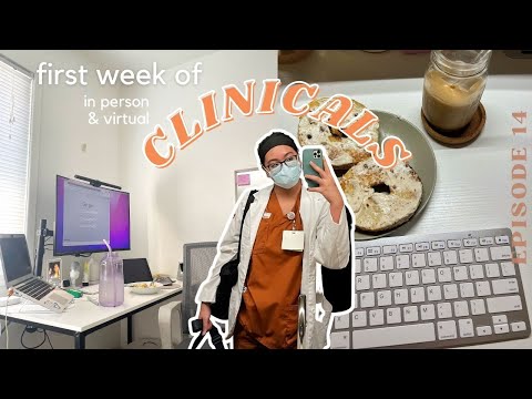 first week of CLINICALS🧡🩺 (in person + virtual) | ep 14