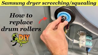 Replace Samsung dryer drum rollers properly