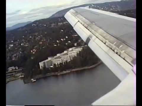 Approaching to Fornebu (FBU) airport - OSLO - Norway 1990