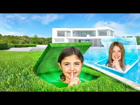 I Built 5 SECRET Rooms In ONE COLOR! ft. Salish Matter & Ben Azelart