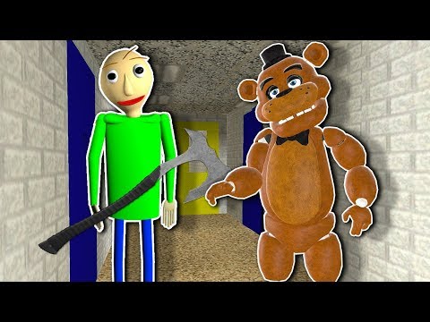 Baldi Chases Us with an Axe in Gmod! Garry's Mod Baldi's Basics Hide and Seek
