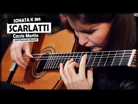 Domenico Scarlatti Sonata K386 in F minor by Cassie Martin - Classical Guitar
