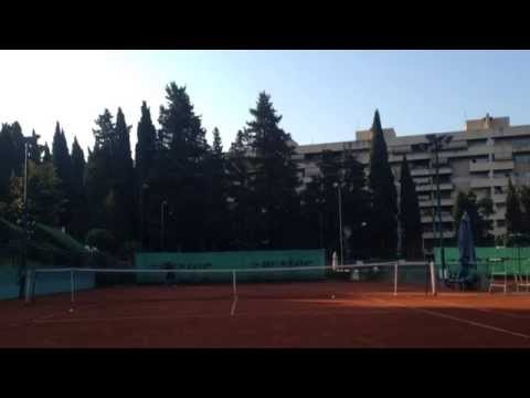 Amin tennis practice